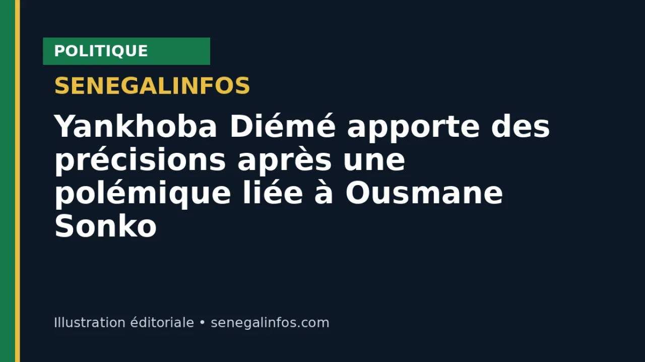 يانخوبا دييمي يقدّم توضيحات بعد جدل مرتبط بعثمان سونكو