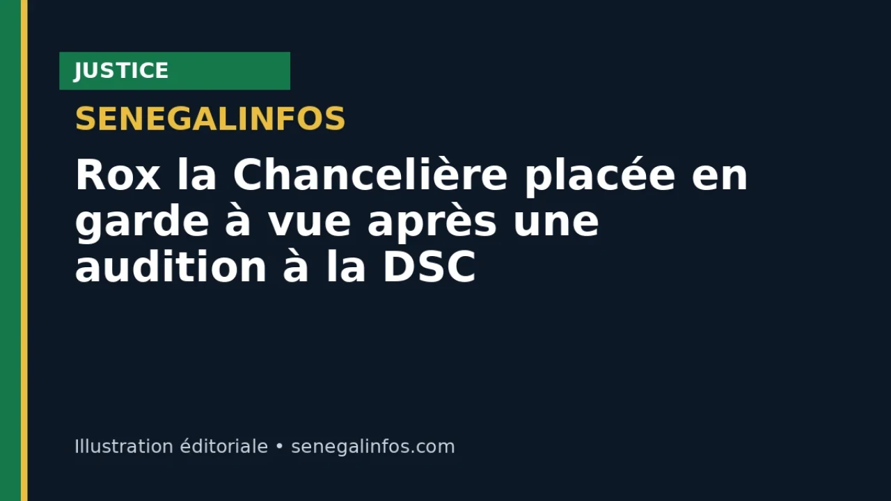 Rox la Chancelière placée en garde à vue après une audition à la DSC