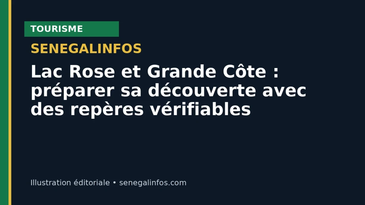 Lac Rose et Grande Côte : préparer sa découverte avec des repères vérifiables