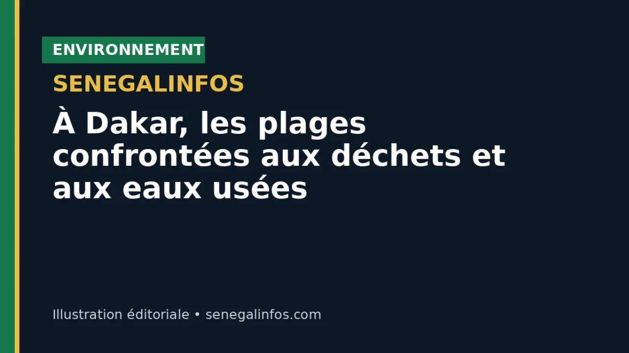 À Dakar, les plages confrontées aux déchets et aux eaux usées