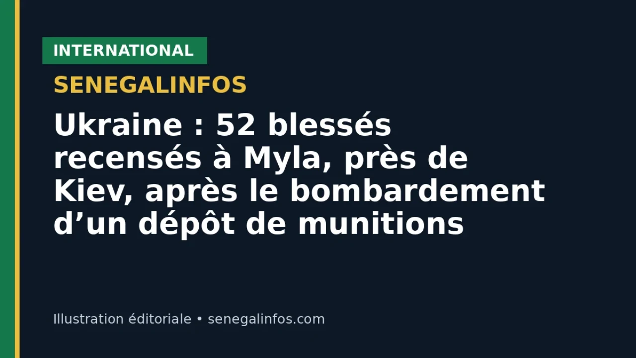 أوكرانيا: إحصاء 52 جريحاً في ميلا قرب كييف بعد قصف مستودع ذخيرة