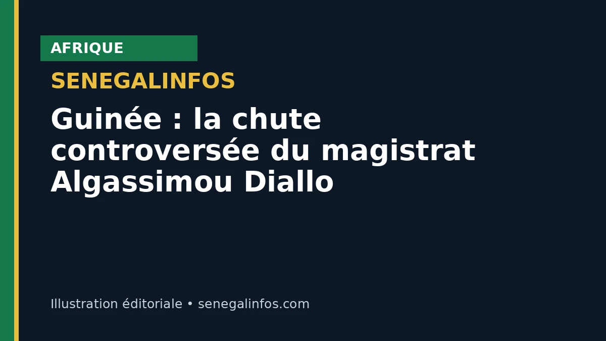 Guinée : la chute controversée du magistrat Algassimou Diallo
