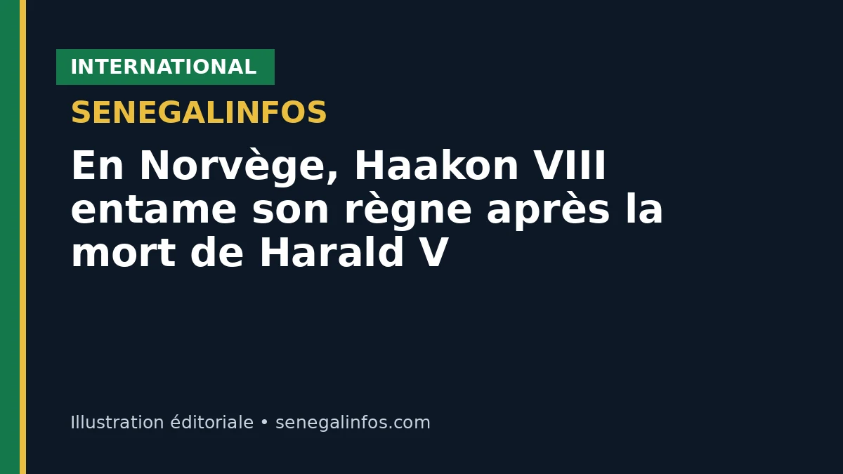 En Norvège, Haakon VIII entame son règne après la mort de Harald V
