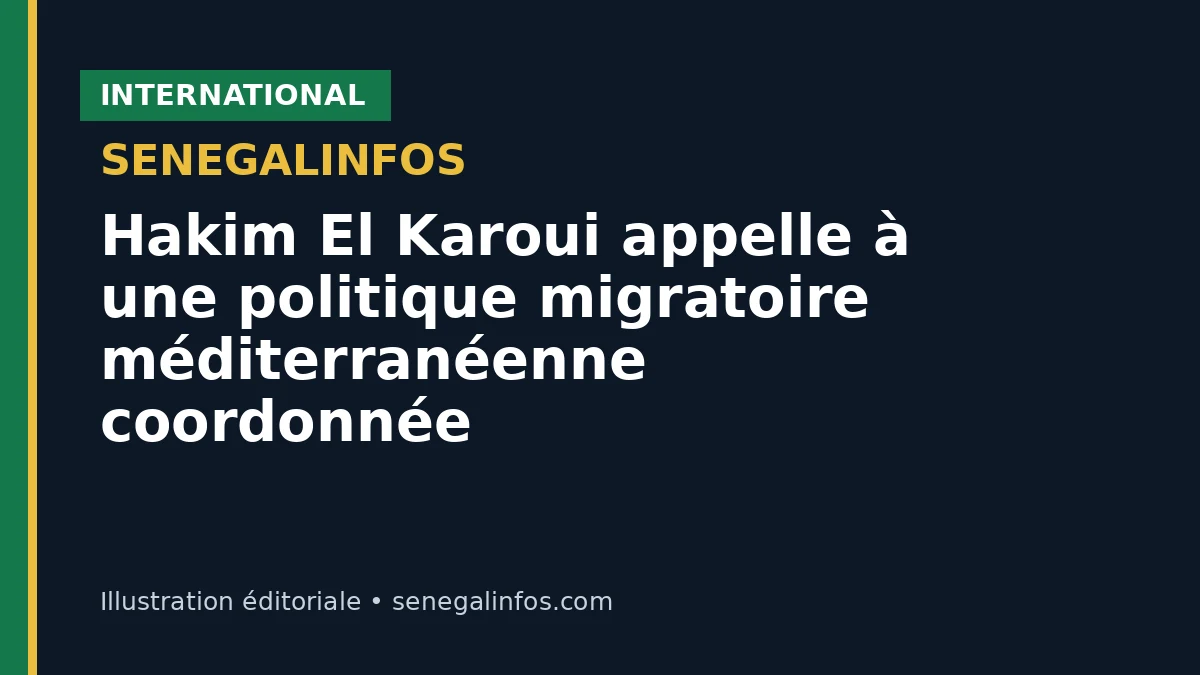 Hakim El Karoui appelle à une politique migratoire méditerranéenne coordonnée