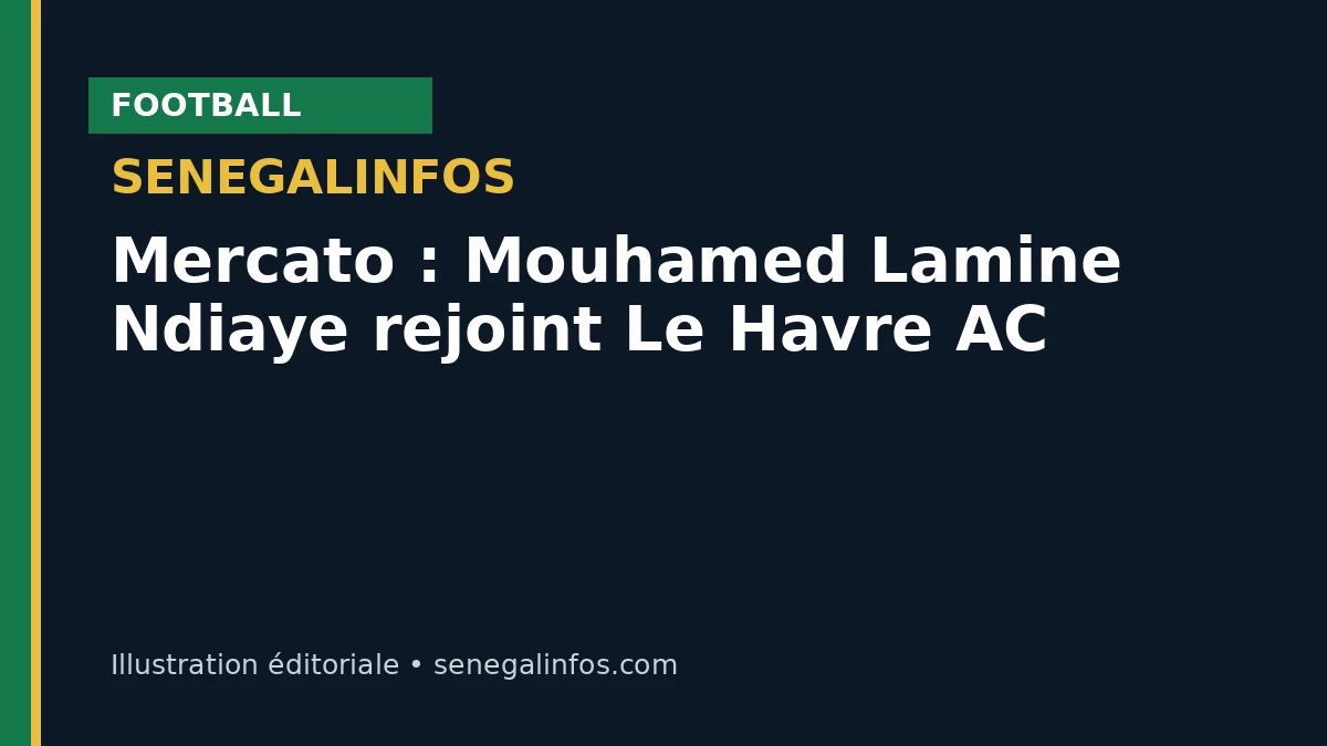 Mercato : Mouhamed Lamine Ndiaye rejoint Le Havre AC